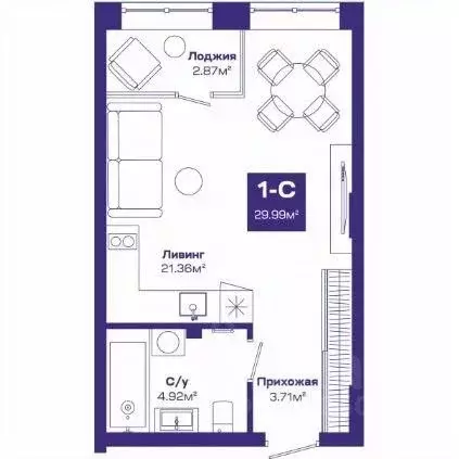 1-к кв. Новосибирская область, Новосибирский район, Краснообск рп ... - Фото 1