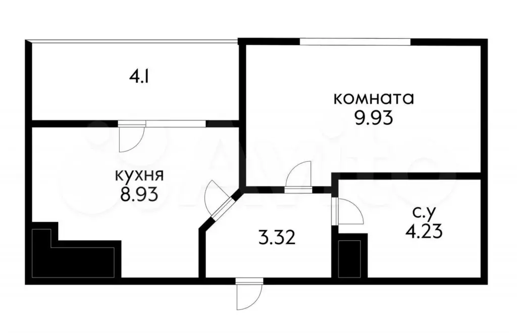 1-к. квартира, 26,6 м, 12/19 эт. - Фото 0