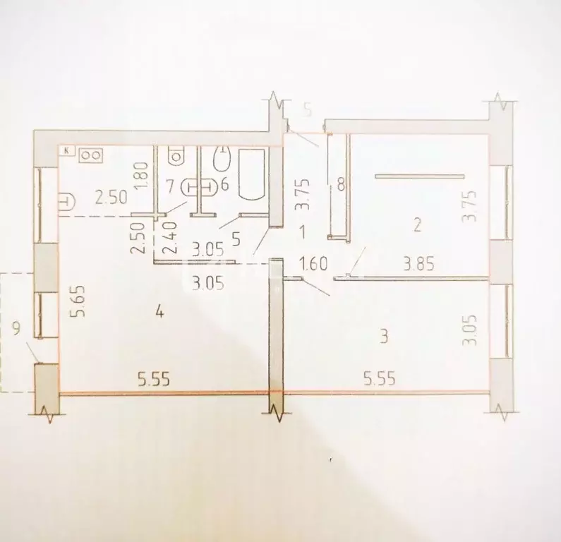 3-к кв. Костромская область, Кострома Советская ул., 136 (74.0 м) - Фото 1