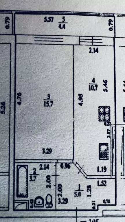 1-к кв. Башкортостан, Уфа ул. Набережная Моторостроителей, 17 (39.5 м) - Фото 2