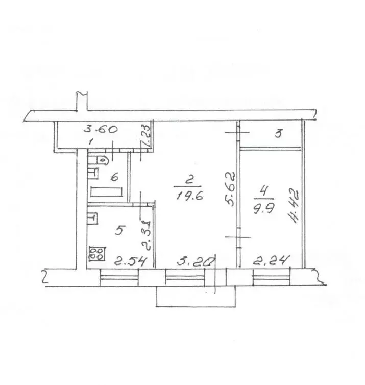 2-комнатная квартира: Великий Новгород, Большая Московская улица, 47 ... - Фото 2