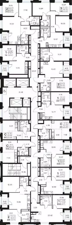 1-к кв. Нижегородская область, Нижний Новгород Глоракс Левобережный ... - Фото 2