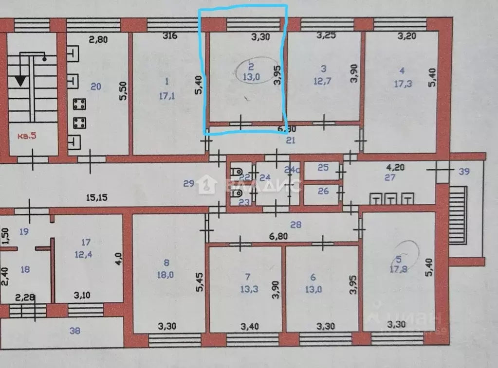 Комната Пензенская область, Пенза Заводская ул., 15 (13.0 м) - Фото 2