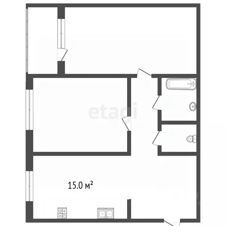 2-к кв. Московская область, Серпухов пл. Ленина, 8 (70.9 м) - Фото 2