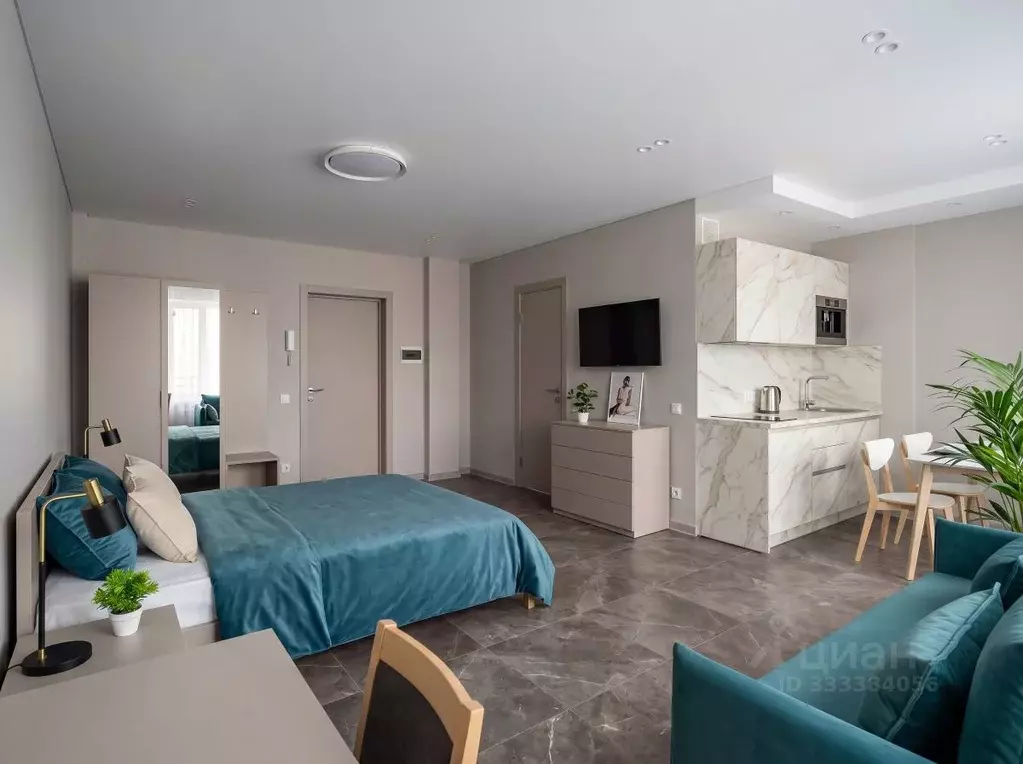 Студия Санкт-Петербург ул. Рентгена, 4 (19.0 м) - Фото 1