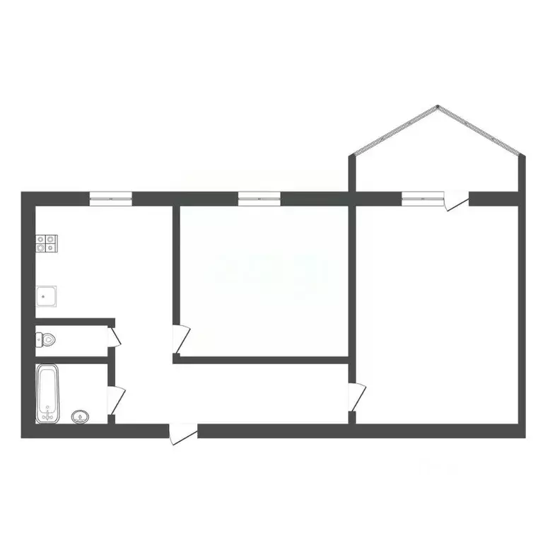 2-к кв. Тульская область, Тула ул. Вильямса, 36 (51.0 м) - Фото 2