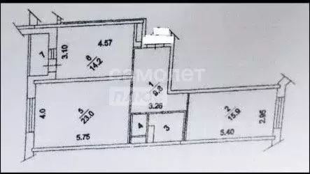 2-к кв. Московская область, Котельники Южный мкр, 8 (68.0 м) - Фото 1