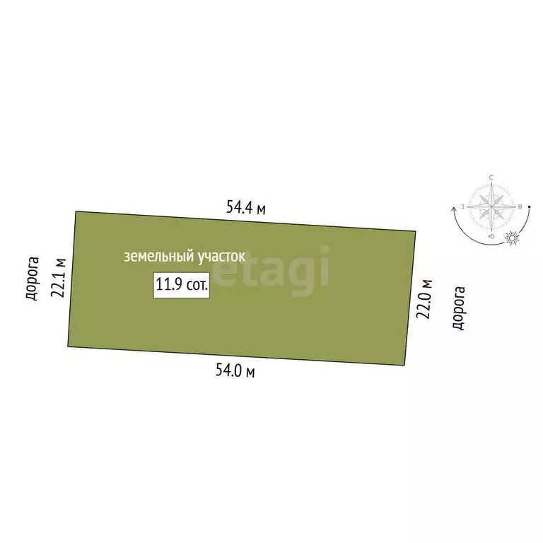 Участок в Тюмень, садовое товарищество Ясень, Третья улица (11.93 м) - Фото 1