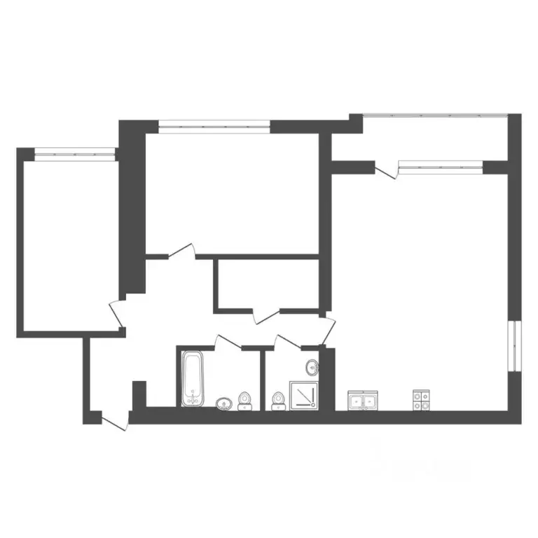 2-к кв. Тюменская область, Тюмень ул. Кузнецова, 6 (97.9 м) - Фото 1