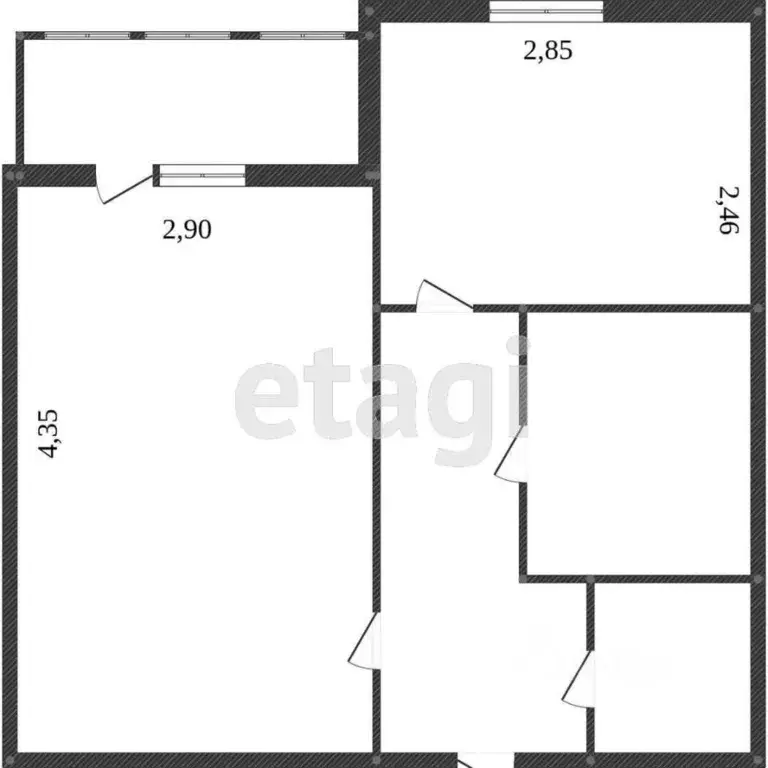 1-к кв. Тюменская область, Тобольск 7-й мкр, 13 (28.0 м) - Фото 2