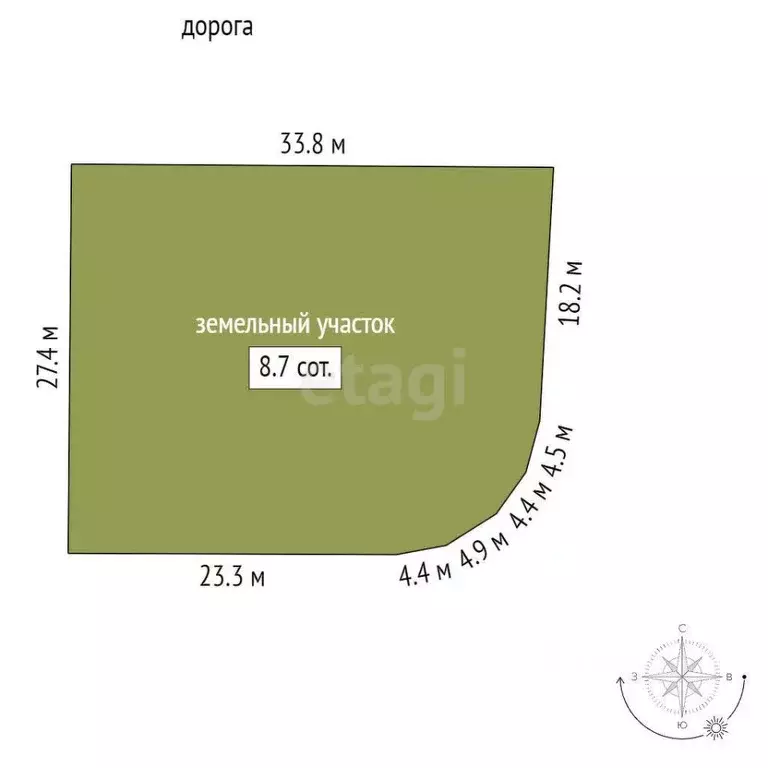 Участок в Севастополь Район Северная сторона,  (8.71 сот.) - Фото 1