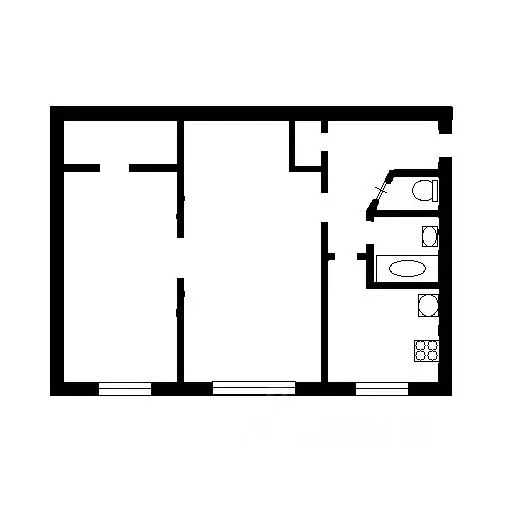 2-к кв. Санкт-Петербург Кубинская ул., 14 (45.0 м) - Фото 2