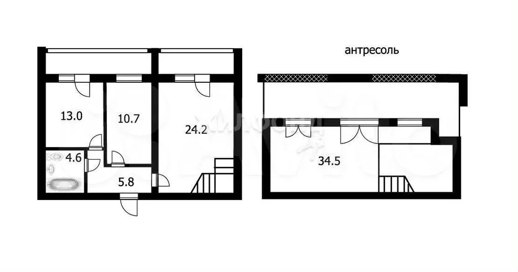 3-к. квартира, 81,5 м, 3/4 эт. - Фото 0