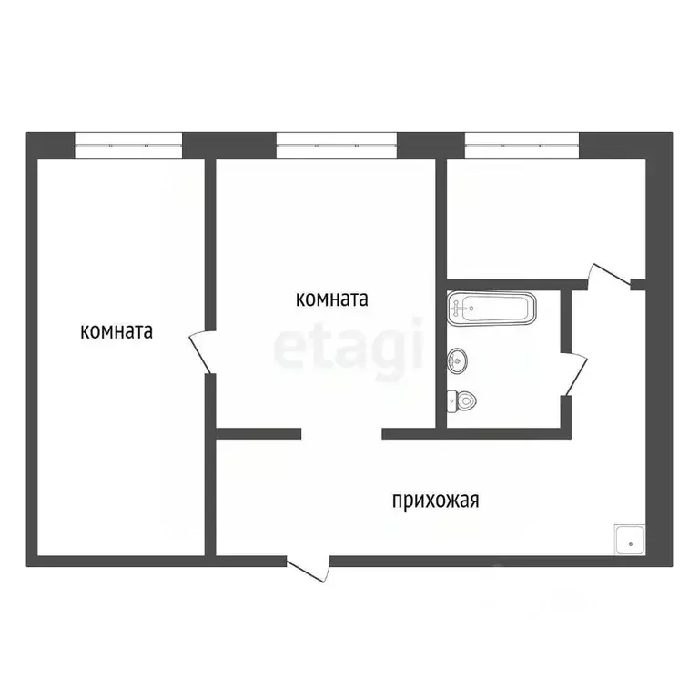 2-к кв. Красноярский край, Красноярск просп. Мира, 26 (70.5 м) - Фото 2