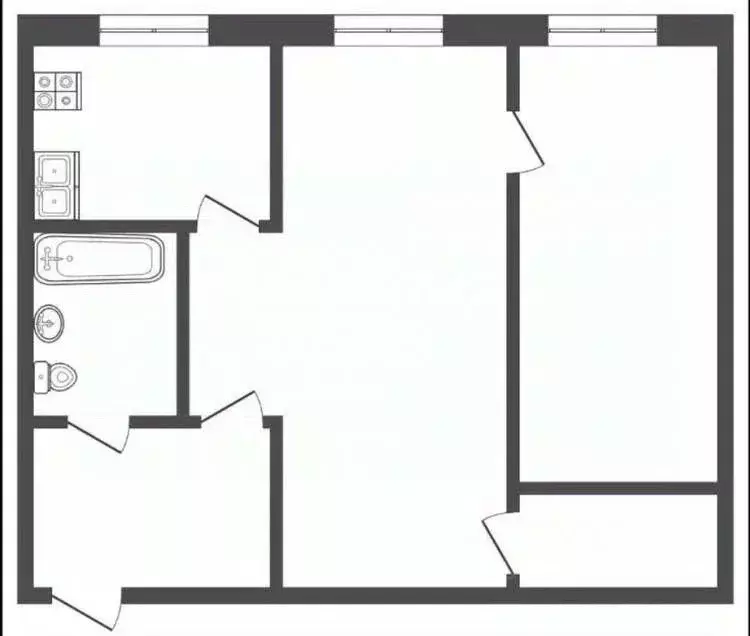 2-к кв. Тюменская область, Тюмень Одесская ул., 39 (45.0 м) - Фото 1