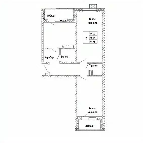 2-к кв. Сахалинская область, Южно-Сахалинск Горизонт жилой комплекс ... - Фото 1