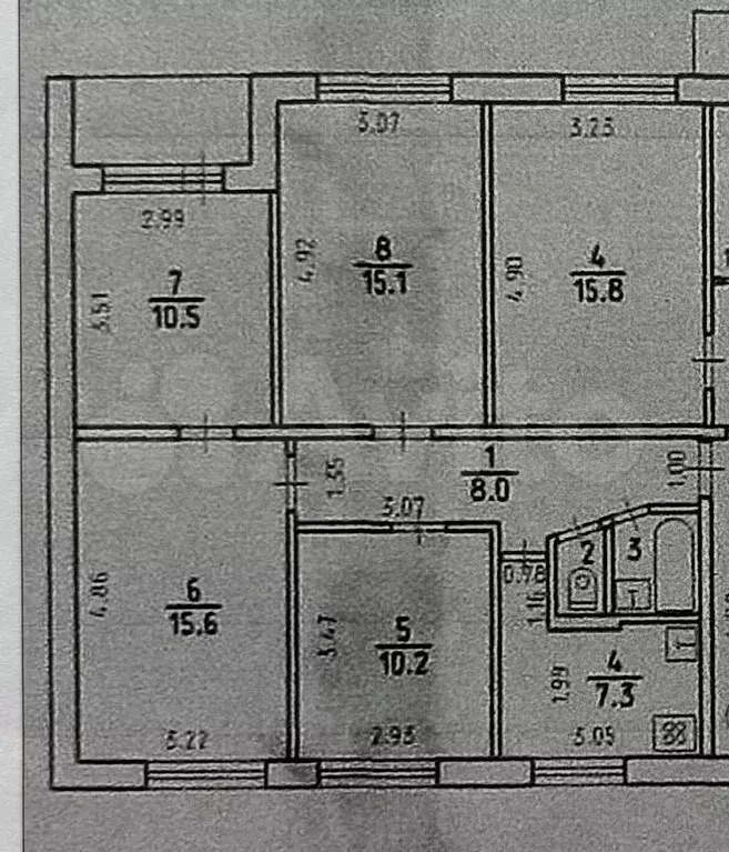 4-к. квартира, 70 м, 4/9 эт. - Фото 0