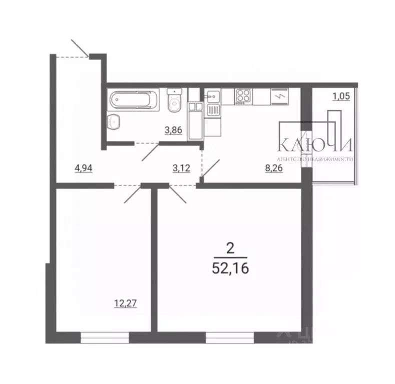 2-к кв. Челябинская область, Магнитогорск ул. 50-летия Магнитки, 29 ... - Фото 2