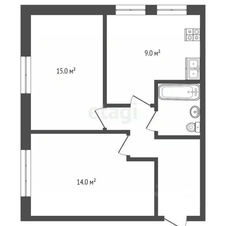 2-к кв. Владимирская область, Муром ул. Войкова, 2В (49.8 м) - Фото 1