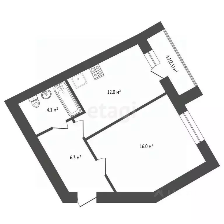 Студия Кемеровская область, Кемерово бул. Строителей, 60 (40.0 м) - Фото 1