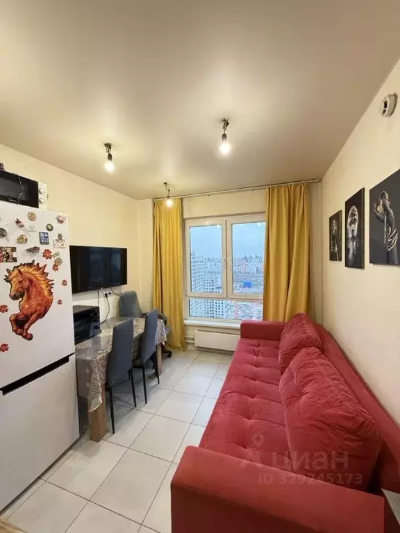 Квартира, 1 комната, 33.7 м - Фото 1