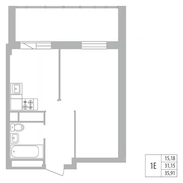 1-к кв. Татарстан, Набережные Челны ул. Раскольникова, 22 (35.9 м) - Фото 0