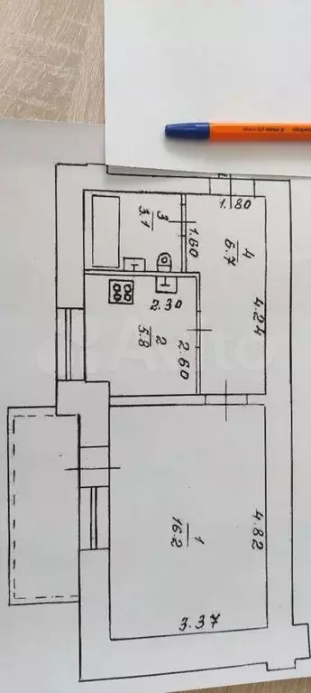 1-к. квартира, 32 м, 8/12 эт. - Фото 0