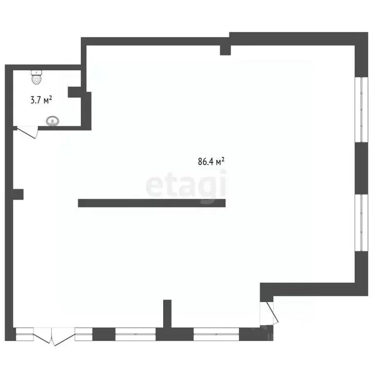 Помещение свободного назначения в Тюменская область, Тюмень ул. ... - Фото 1