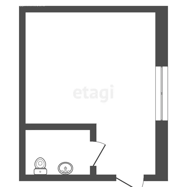 1к в -комнатной квартире (14 м) - Фото 1