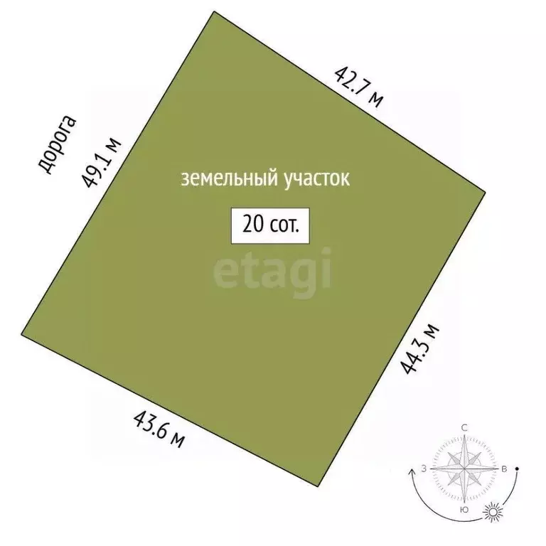 Участок в Тюменская область, Тюмень Зеленый Бор ДНТСН, ул. Центральная ... - Фото 1