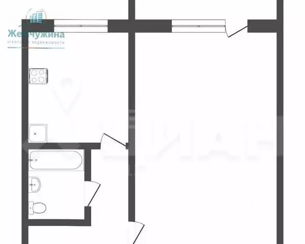 1-комнатная квартира: Димитровград, проспект Ленина, 41 (20.7 м) - Фото 2