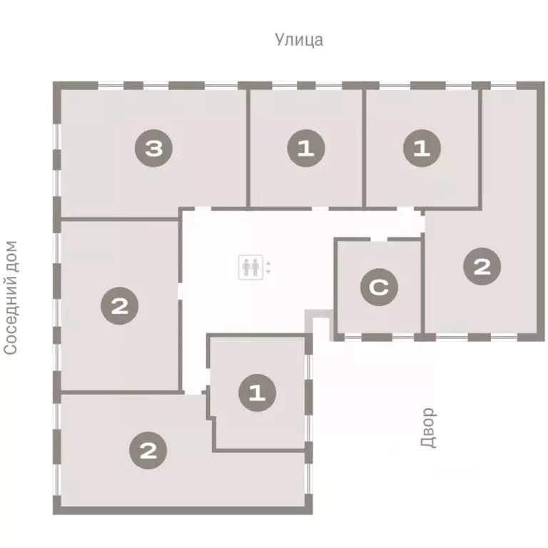 2-к кв. Курганская область, Курган Центральный жилрайон, Дом Кино ... - Фото 2