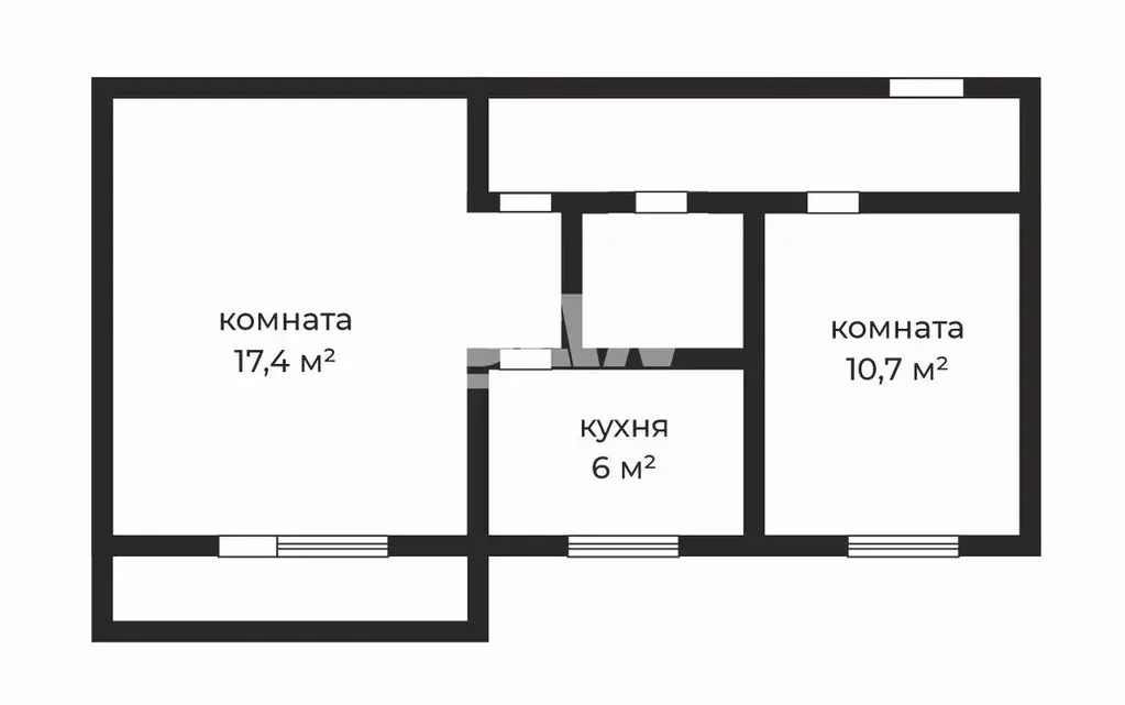 2-к кв. Челябинская область, Челябинск ул. Володарского, 13 (43.1 м) - Фото 2