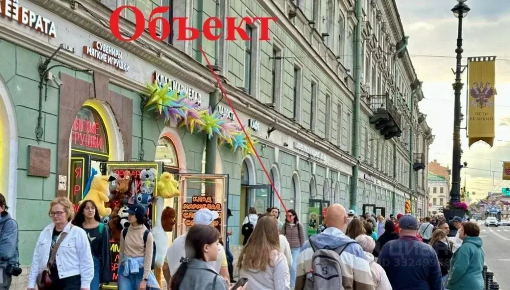 Помещение свободного назначения в Санкт-Петербург Невский просп., 27 ... - Фото 1