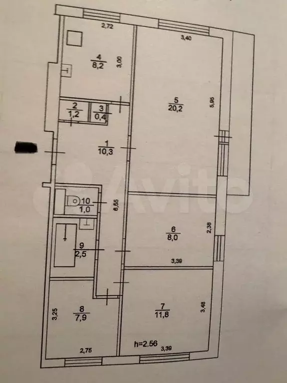 4-к. квартира, 71 м, 4/5 эт. - Фото 0