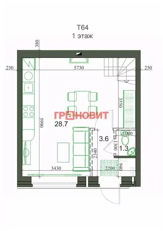 Таунхаус в Новосибирская область, с. Новолуговое, Березки-2 мкр, 5-й ... - Фото 1