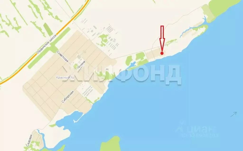 Участок в Новосибирская область, Ордынский район, с. Красный Яр ... - Фото 2