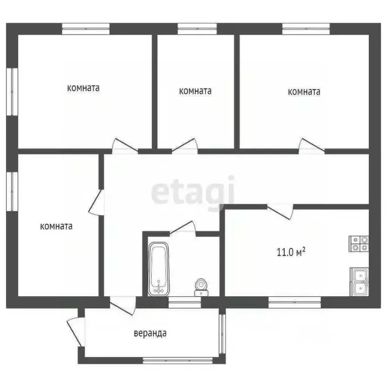 Дом в Забайкальский край, Чита Девичья Сопка мкр, 3 (170 м) - Фото 2