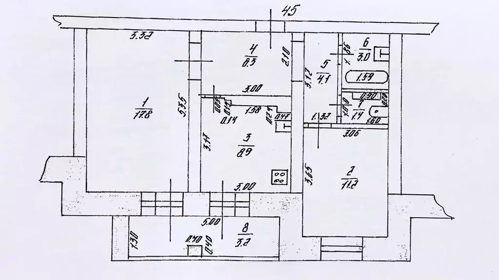 2-к кв. Татарстан, Казань ул. Академика Глушко, 32 (55.9 м) - Фото 2