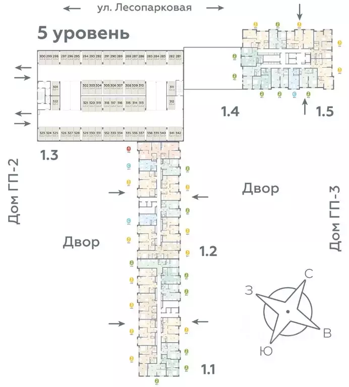 1-к кв. Тюменская область, Тюмень ул. Лесопарковая, 22 (53.4 м) - Фото 1