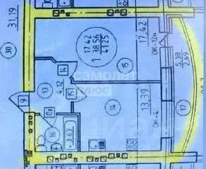 2-к кв. Липецкая область, Липецк ул. И.В. Свиридова, 18 (38.9 м) - Фото 2