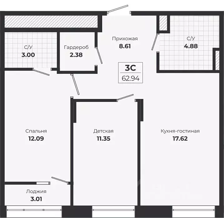2-к кв. Новосибирская область, Новосибирск Лесоперевалка мкр, Ясный ... - Фото 1
