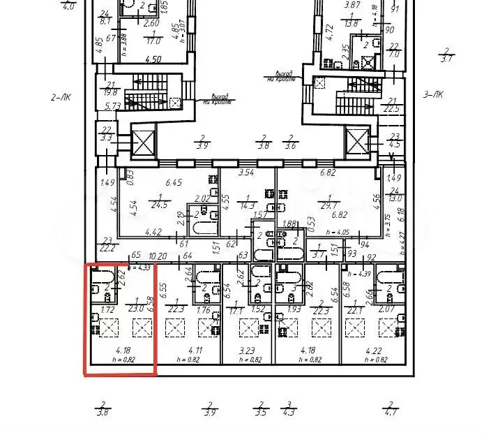 Квартира-студия, 26,8 м, 6/6 эт. - Фото 1