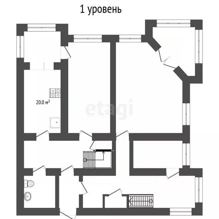 5-к кв. Тюменская область, Тюмень 6-й мкр, ул. Валерии Гнаровской, 5к1 ... - Фото 2