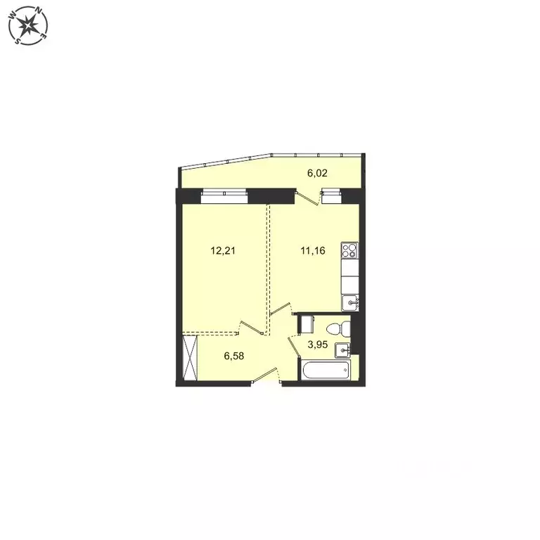 1-к кв. Иркутская область, Иркутский муниципальный округ, с. Мамоны ... - Фото 1