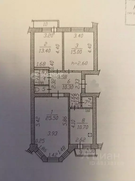 3-к кв. Чувашия, Чебоксары ул. Константина Иванова, 81к1 (81.1 м) - Фото 1