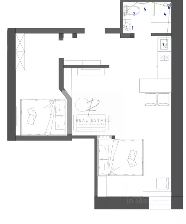 Студия Татарстан, Казань ул. Карла Маркса, 3 (40.5 м) - Фото 1