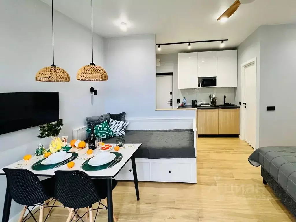 Студия Калининградская область, Зеленоградск ул. Лебяжья, 4 (40.0 м) - Фото 1