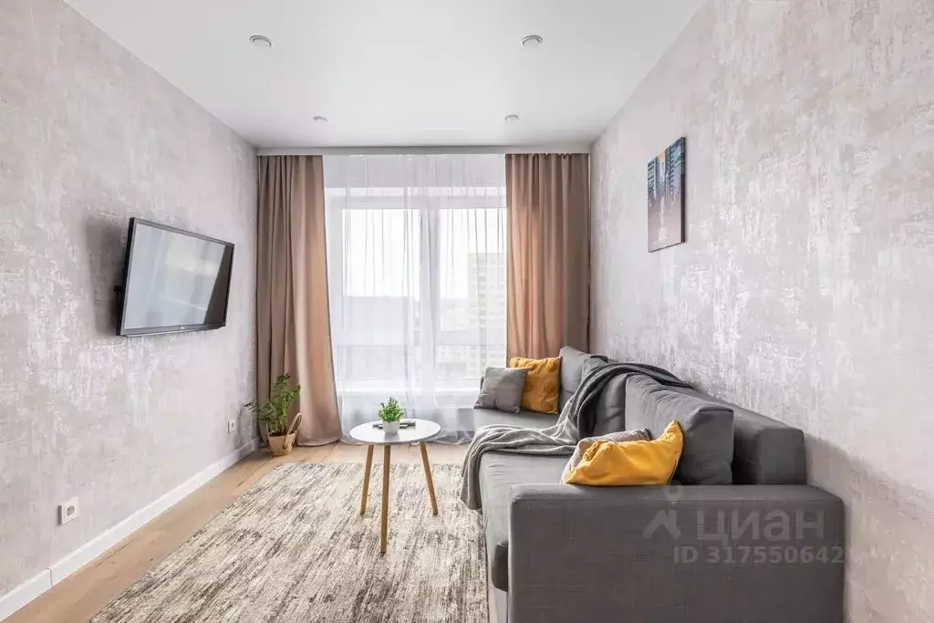 1-к кв. Татарстан, Казань ул. Анаса Тазетдинова, 7к1 (33.0 м) - Фото 0