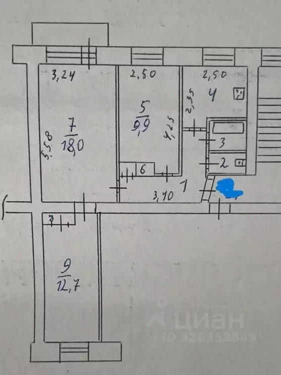 3-к кв. Иркутская область, Иркутск ул. Розы Люксембург, 39 (56.1 м) - Фото 1
